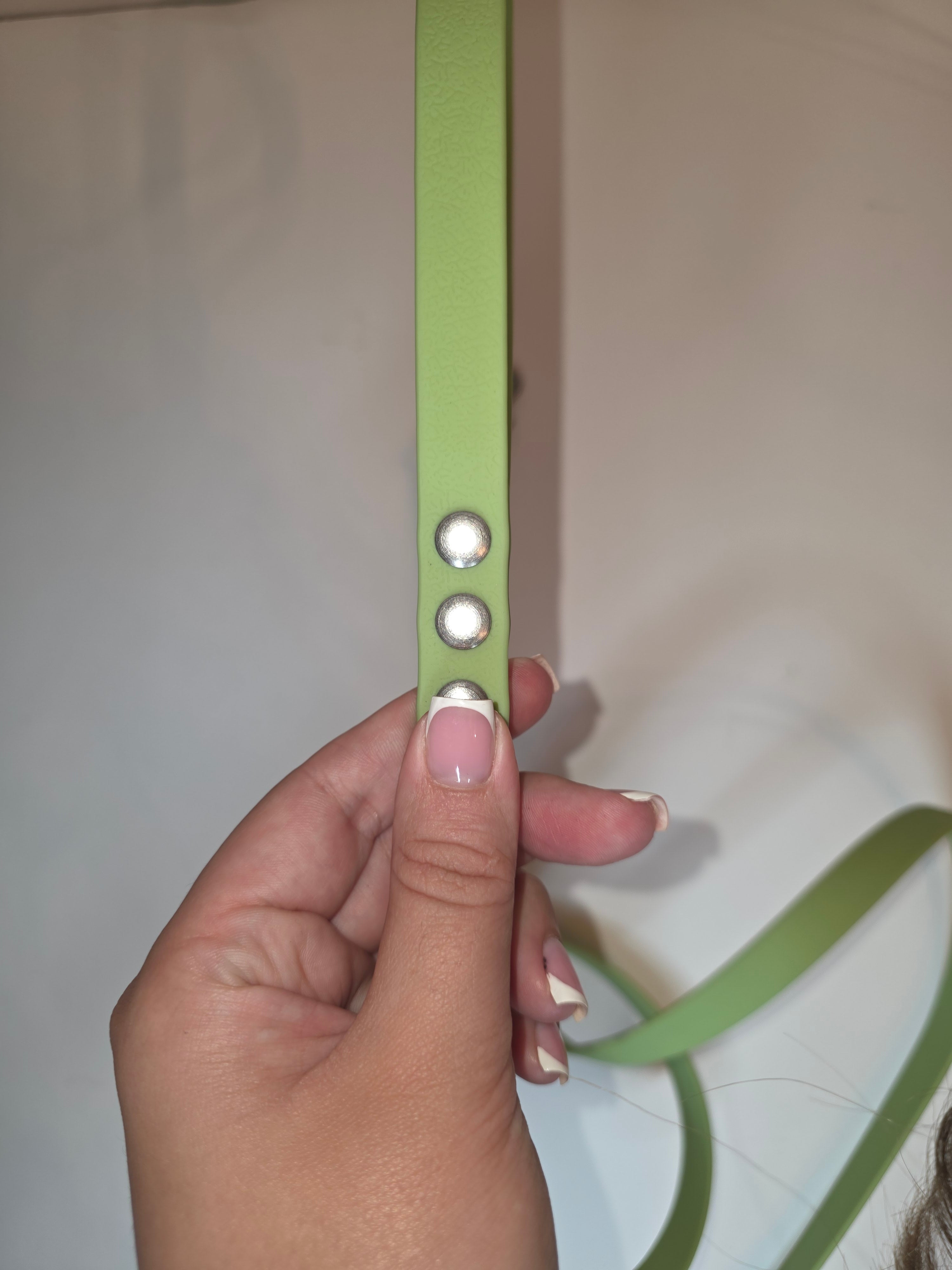 Pavadėlis dengtas PVC, žalias