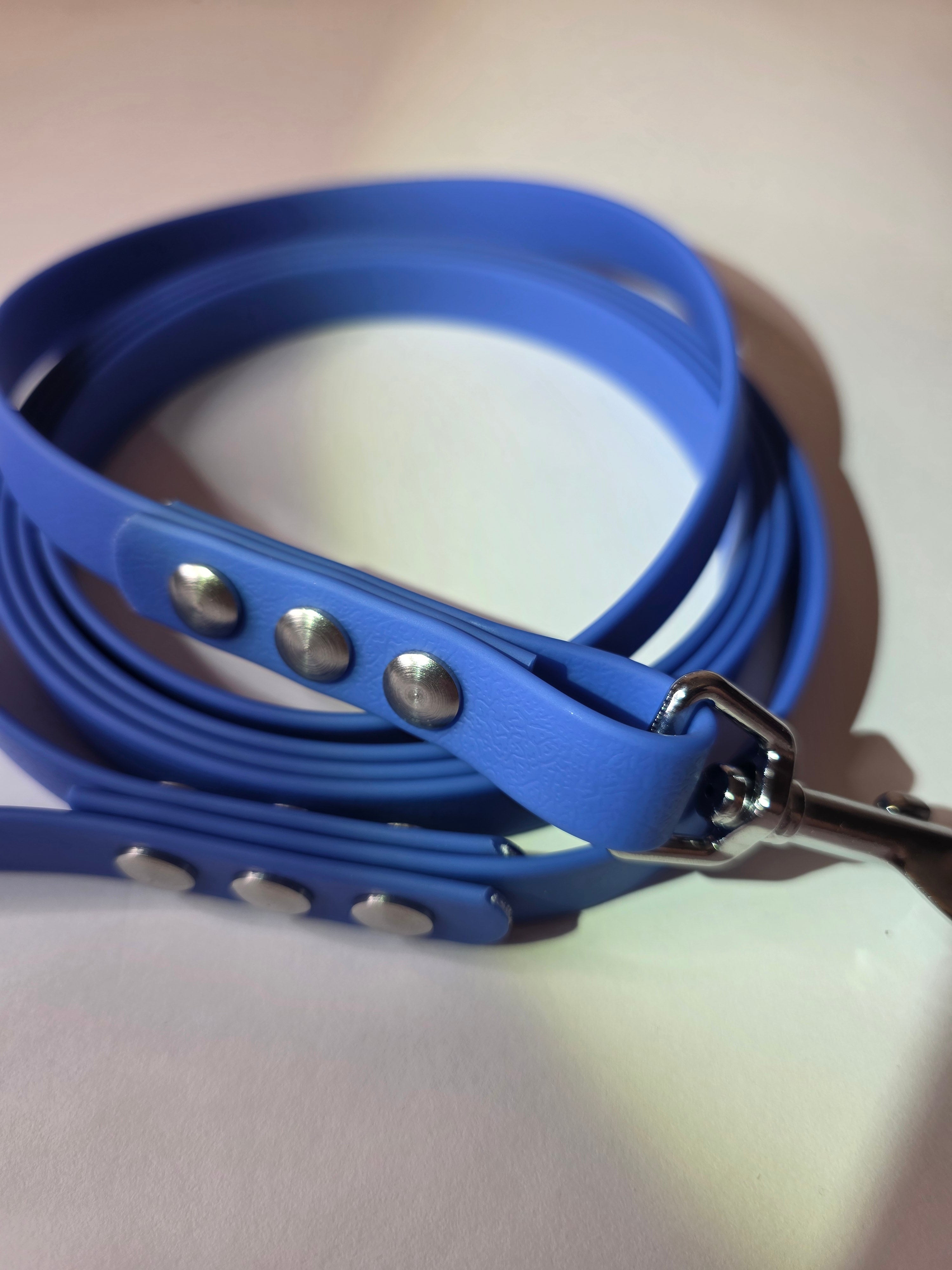 Pavadėlis dengtas PVC, mėlynas