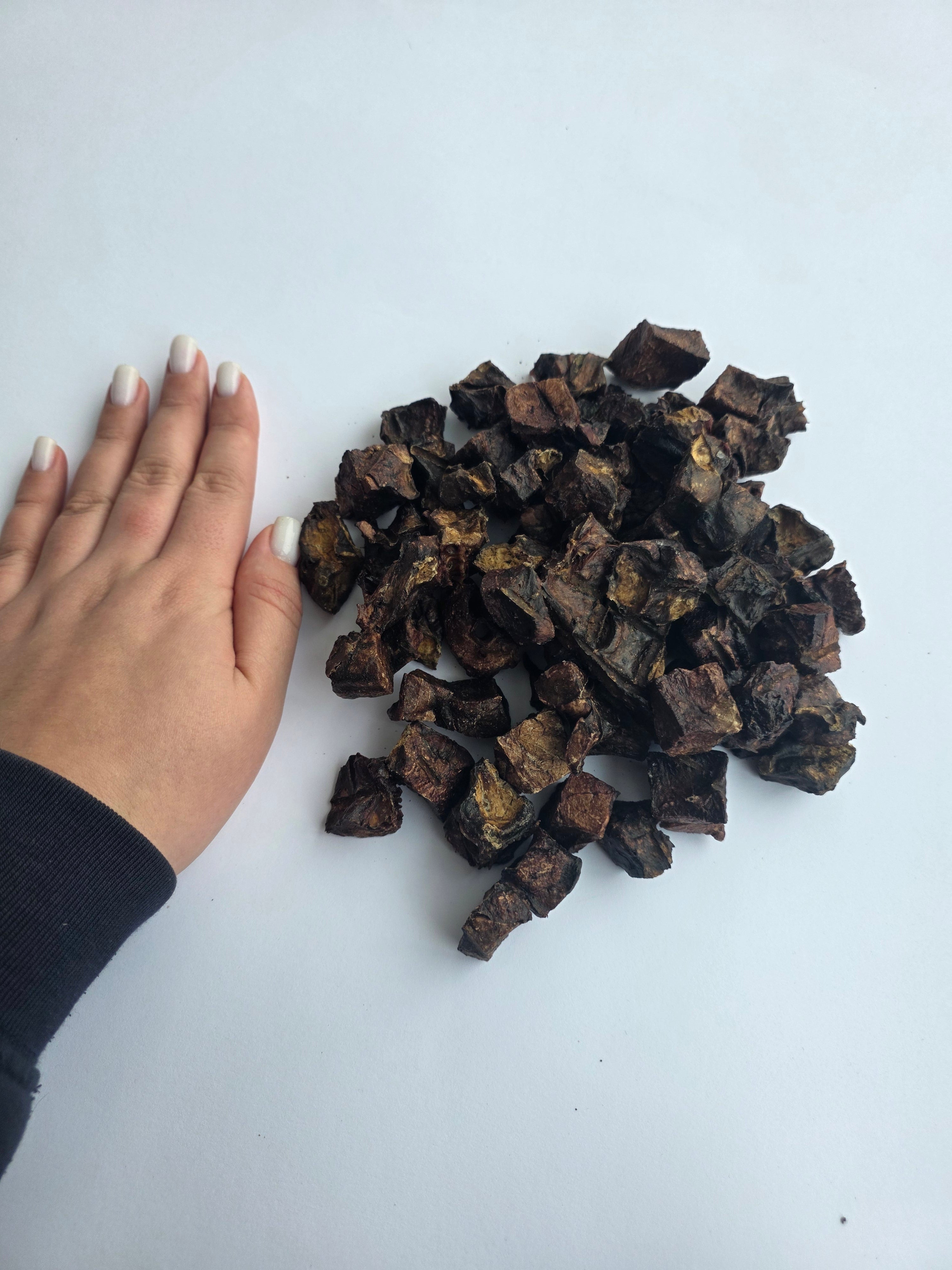 Džiovinti jaučio plaučiai pjaustyti kubeliais, 100g