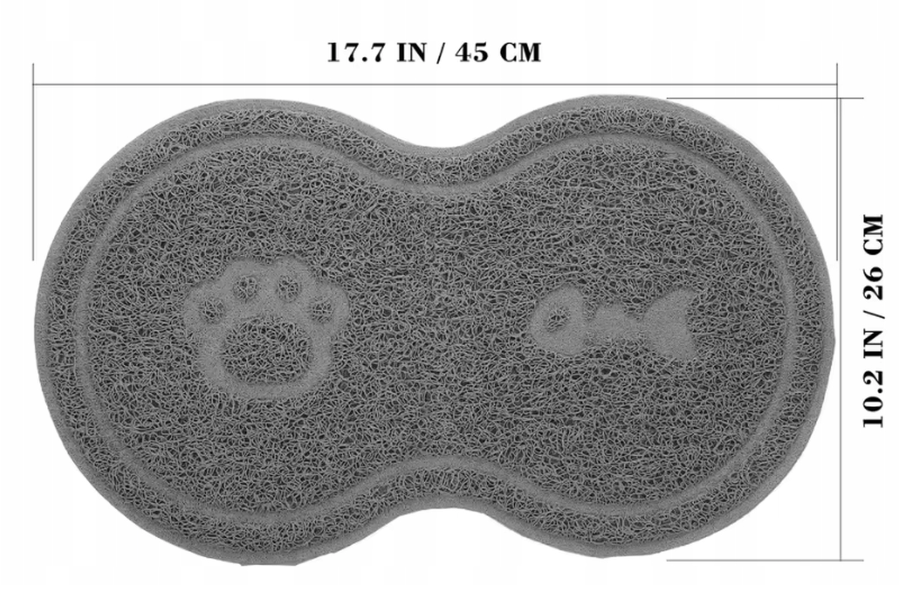 Kilimėlis dubėnėliams, neslystantis, atsparus vandeniui, 45x26cm,